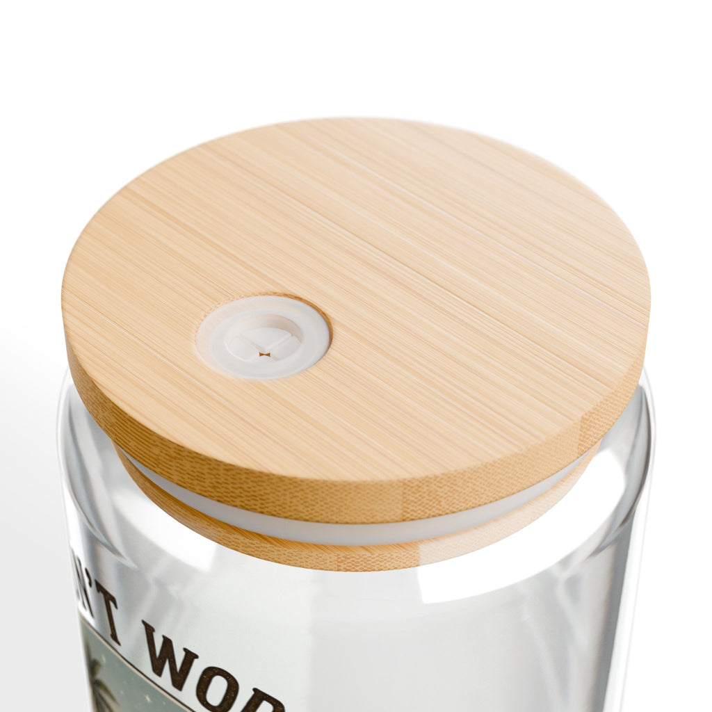 Don't Worry Pray About It 16oz Glass Tumbler | Philippians 4:6 Gift for Women