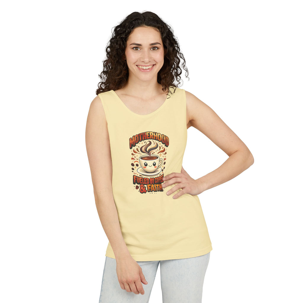 Motherhood Comfort Colors Tank Top | Relaxed Garment-Dyed Cotton Tee | Women’s Gift