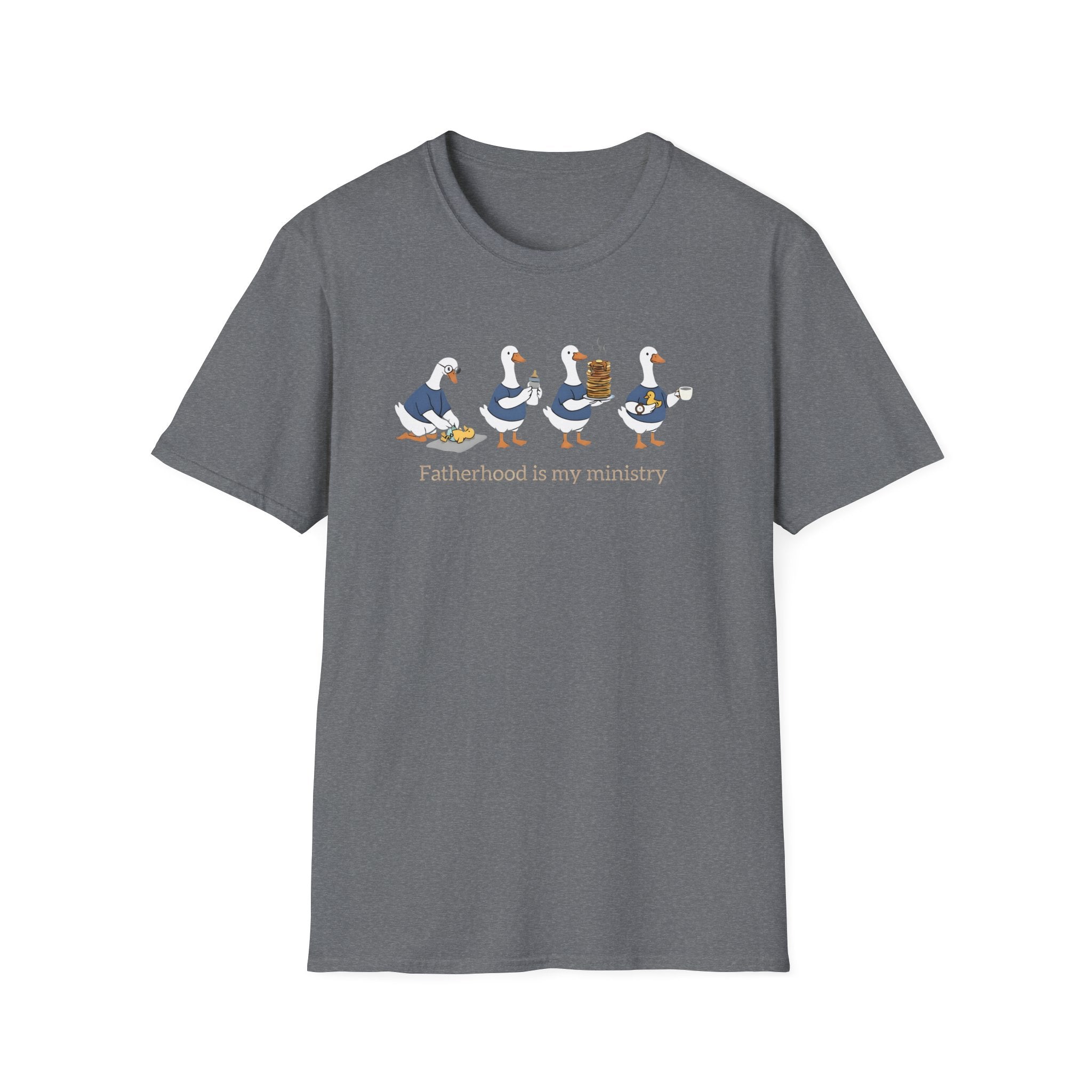Fatherhood Is My Ministry Gildan T-Shirt | Christian Dad Gift | Faith-Based Tee