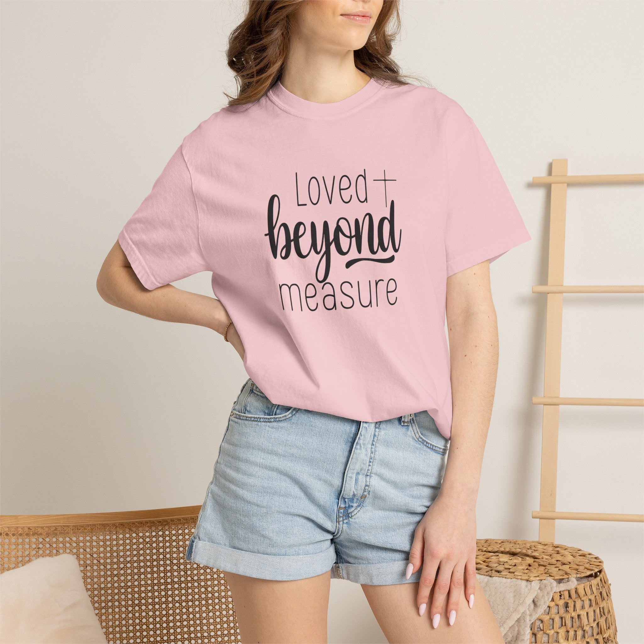 Loved Beyond Measure Unisex Garment-Dyed T-Shirt Soft Cotton Faith Shirt Christian Gift Tee S–4XL