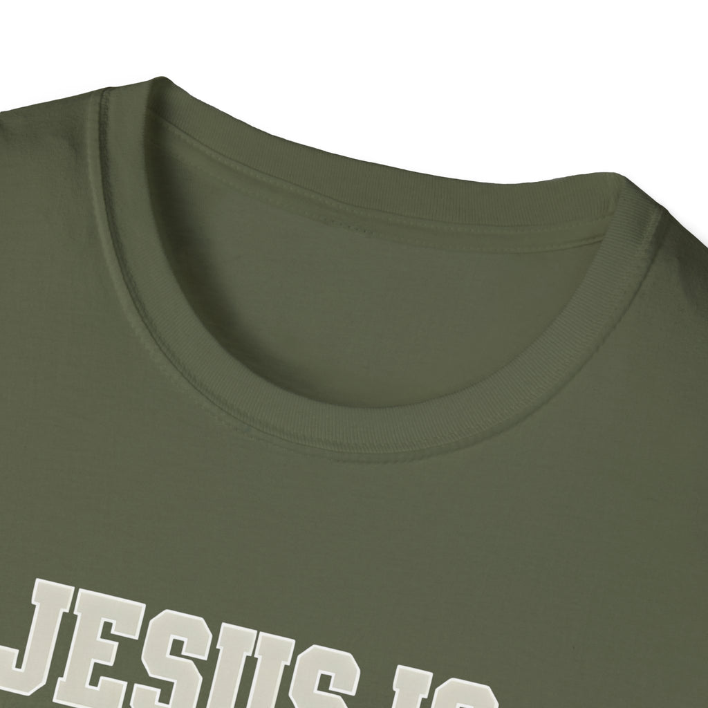 Jesus is King Unisex Gildan Softstyle T-Shirt | Christian Faith Apparel | Christian Gifts