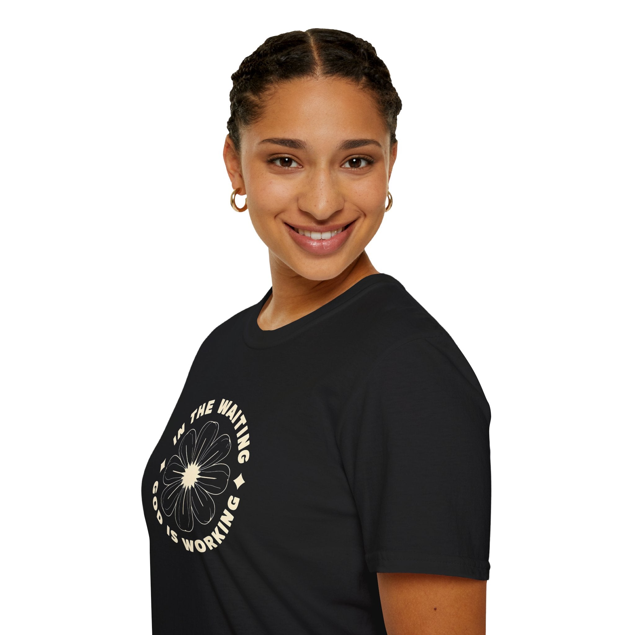 In the Waiting God Is Working Christian Gildan Unisex T-shirt | Women’s Faith Graphic Tee
