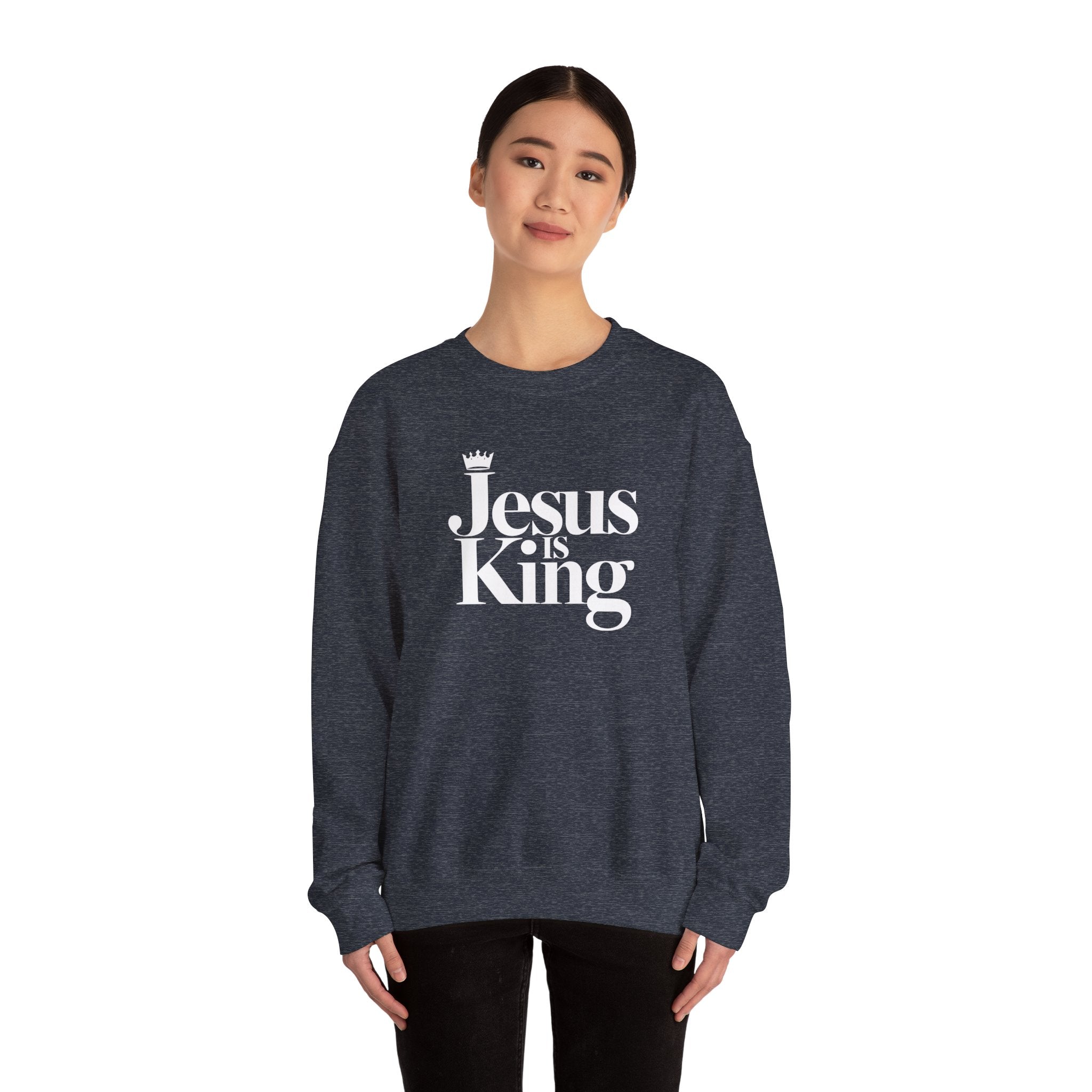 Jesus Is King Sweatshirt — Christian Faith Crewneck