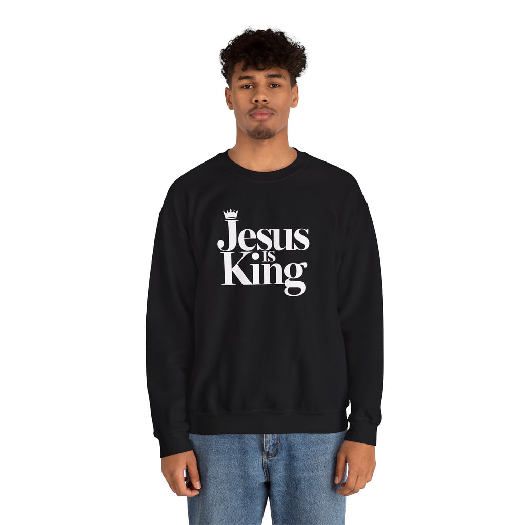 Jesus Is King Sweatshirt — Christian Faith Crewneck