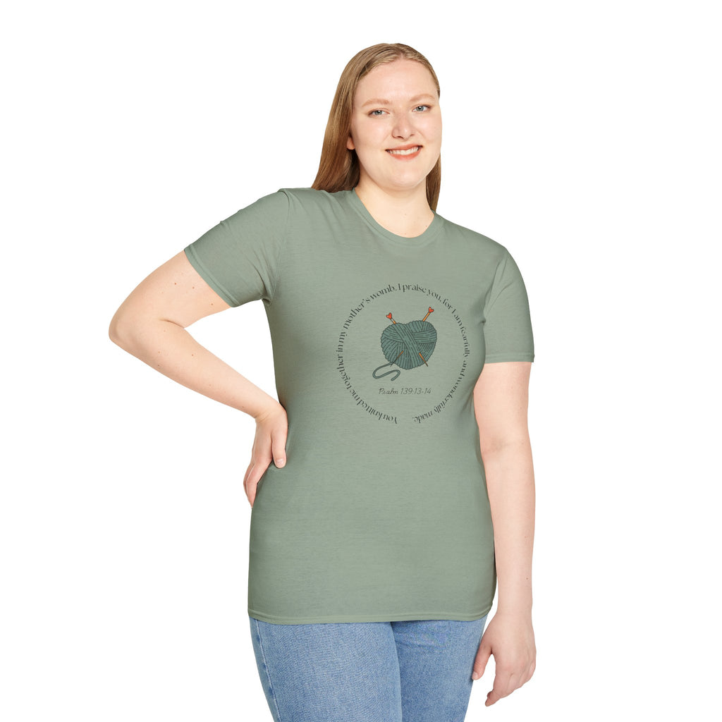 Psalm 139:13-14 Gildan Unisex Christian T-Shirt | Fearfully Wonderfully Made Tee | Christian Gift