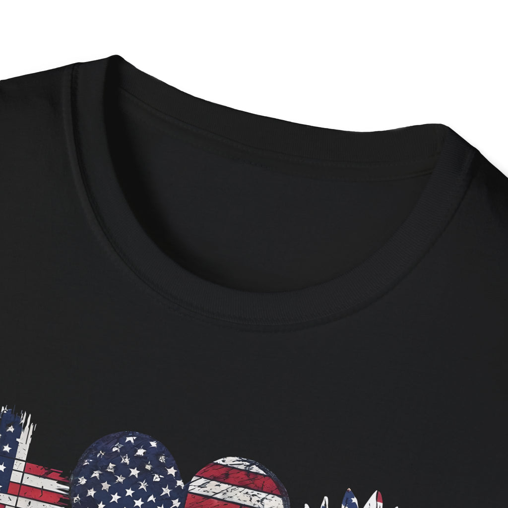 Jesus Love America Shirt | Patriotic Christian T-Shirt | Faith Based 4th of July Outfit