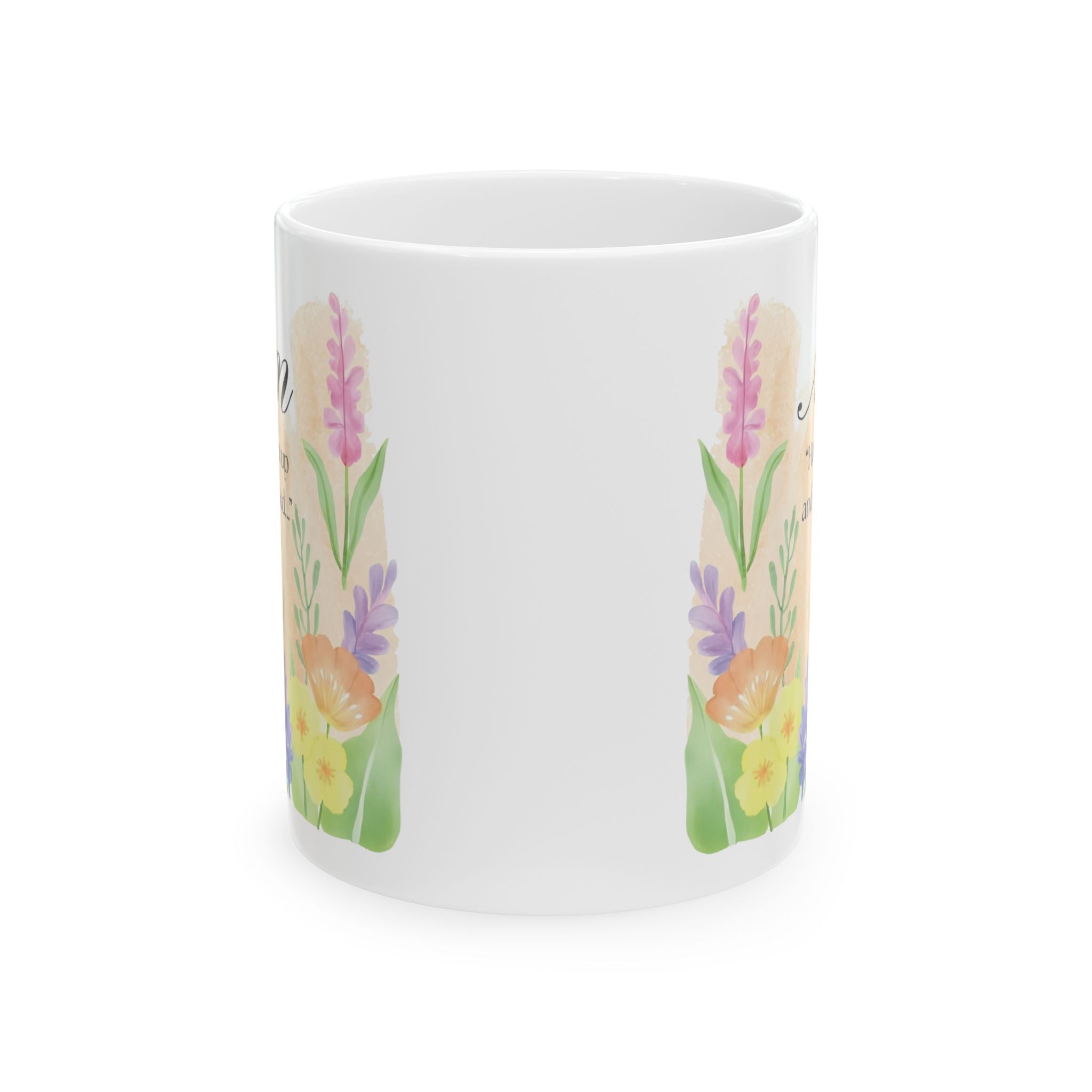 Proverbs 31:28 Mug | Christian Mom Gift | Mother’s Day Coffee Mug | Floral Bible Verse Mug