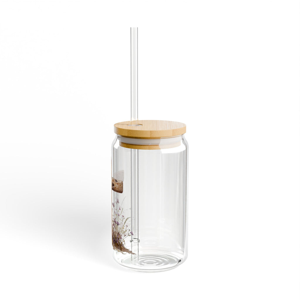 Rustic Cross Sipper Glass | 16oz
