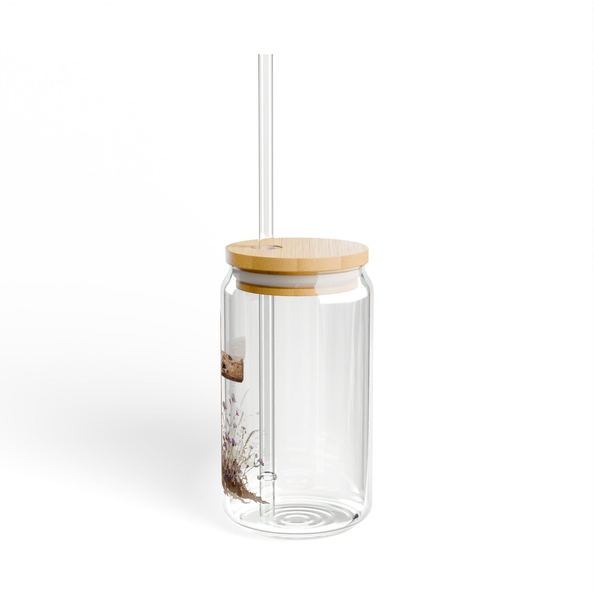 Rustic Cross Sipper Glass | 16oz