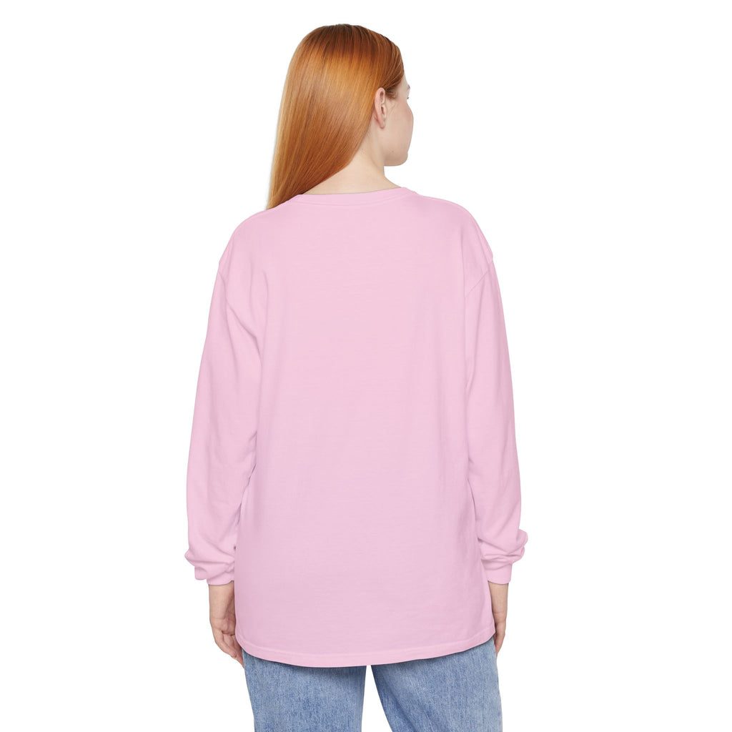 Walk by Faith, Not By Sight Comfort Colors Unisex Long Sleeve Shirt | Faith Mountain Graphic Tee | Garment Dyed Cotton