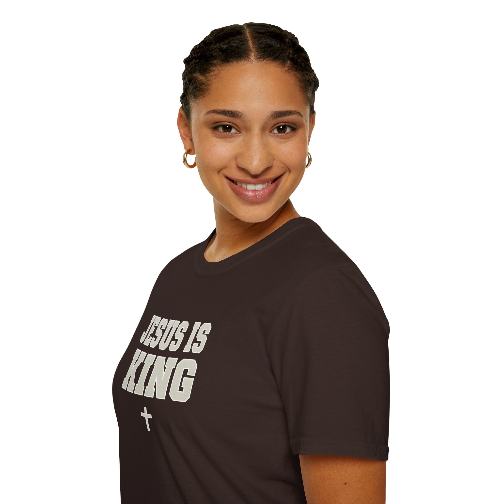 Jesus is King Unisex Gildan Softstyle T-Shirt | Christian Faith Apparel | Christian Gifts