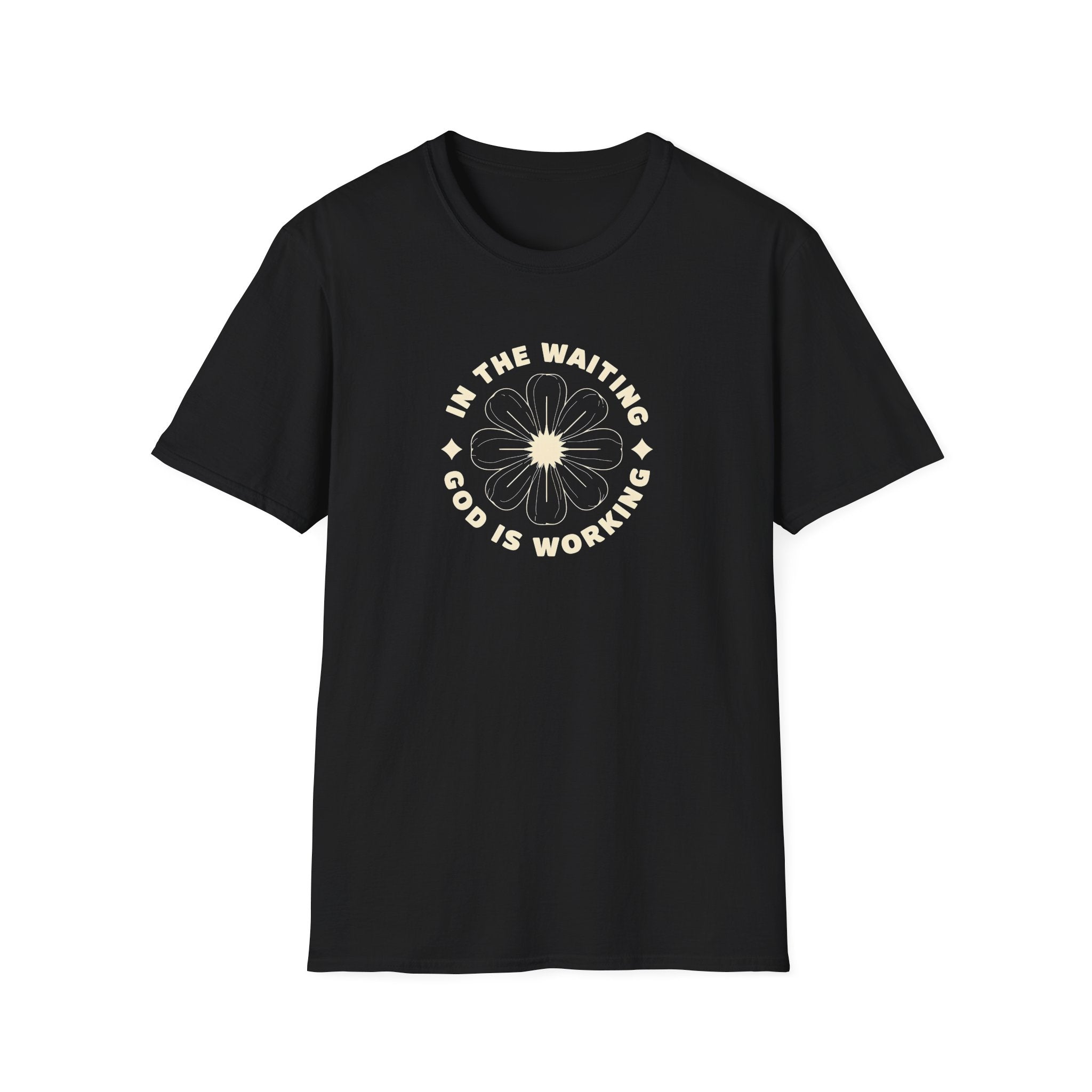 In the Waiting God Is Working Christian Gildan Unisex T-shirt | Women’s Faith Graphic Tee