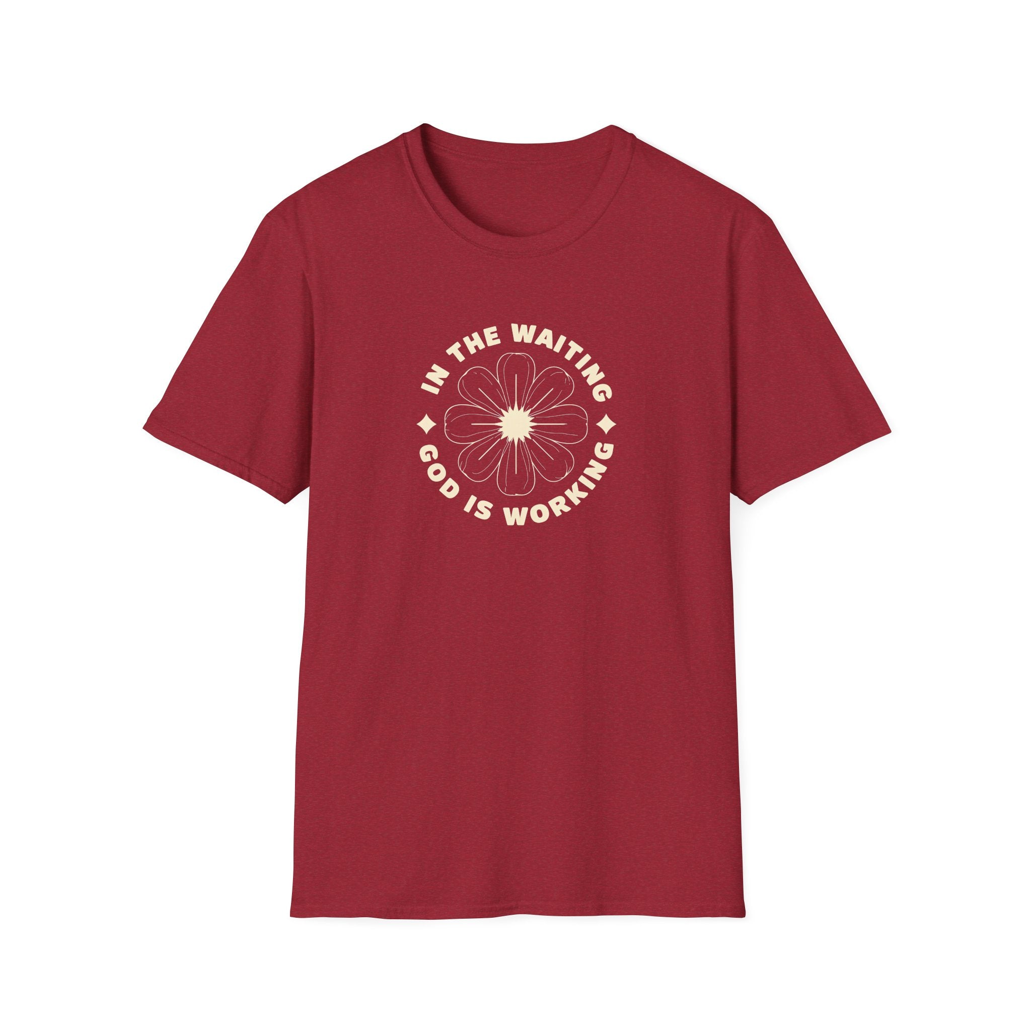 In the Waiting God Is Working Christian Gildan Unisex T-shirt | Women’s Faith Graphic Tee