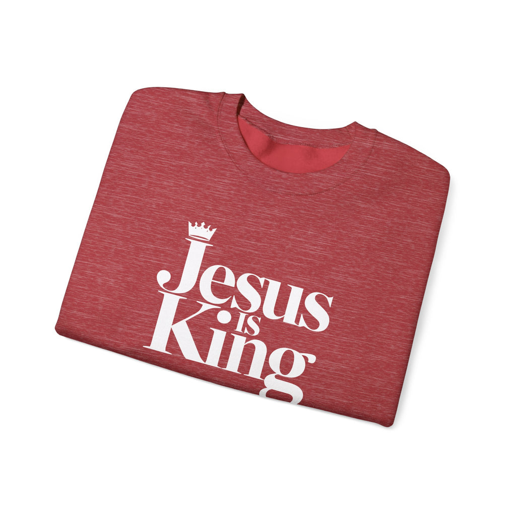Jesus Is King Sweatshirt — Christian Faith Crewneck