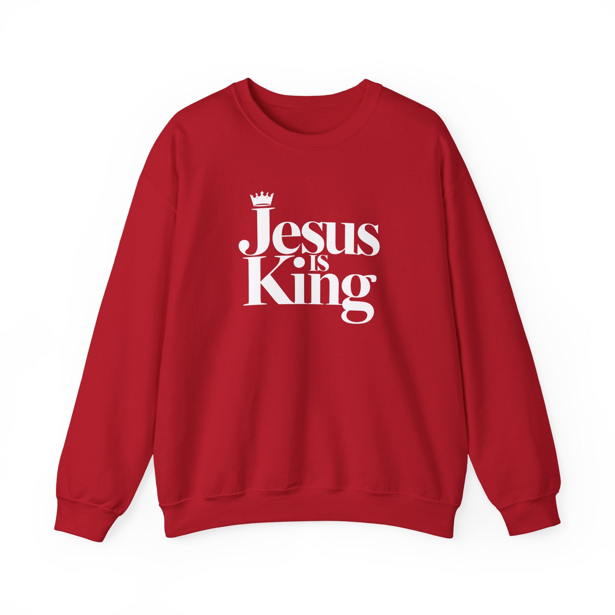 Jesus Is King Sweatshirt — Christian Faith Crewneck