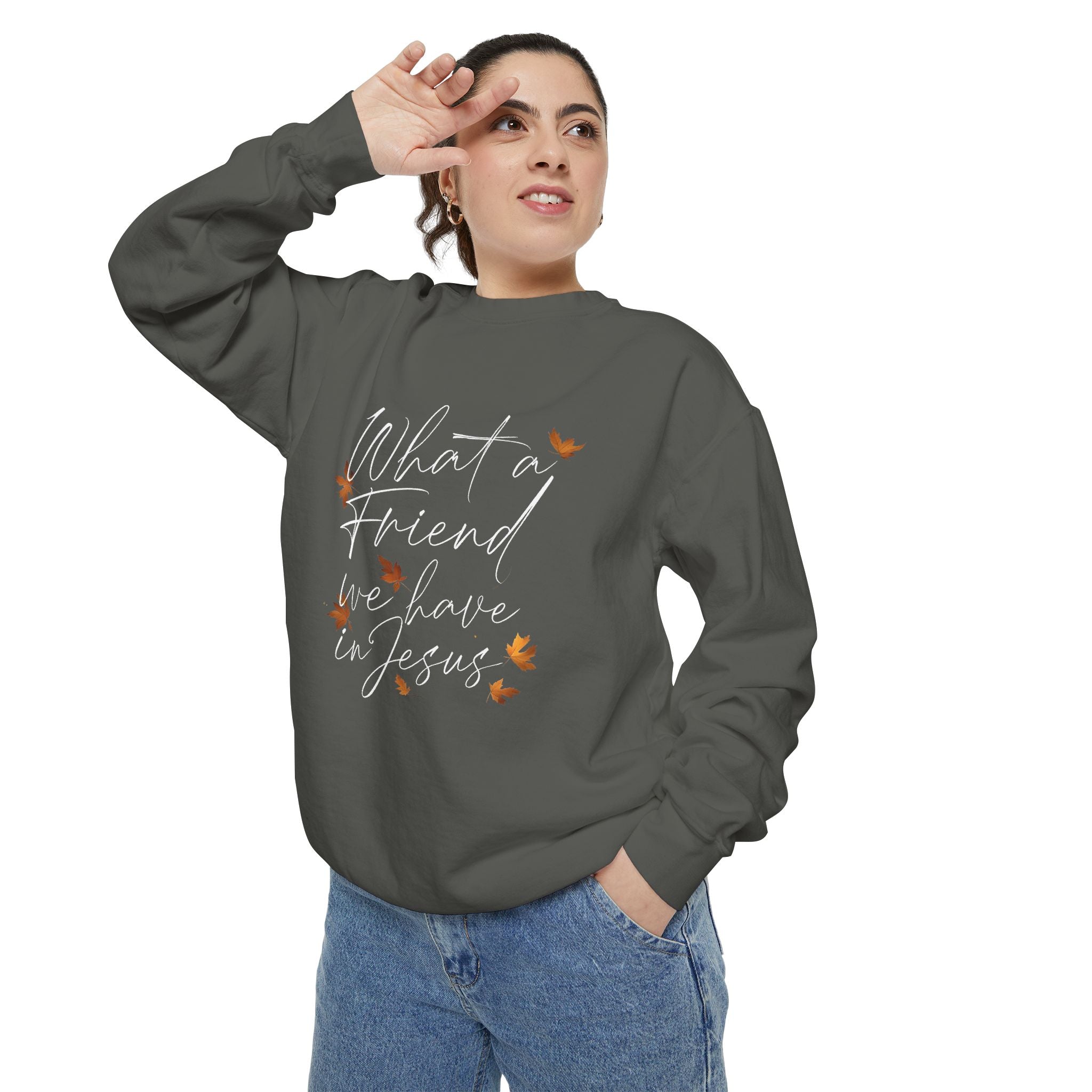 What a Friend We Have in Jesus Sweatshirt | Christian Unisex Pullover | Faith