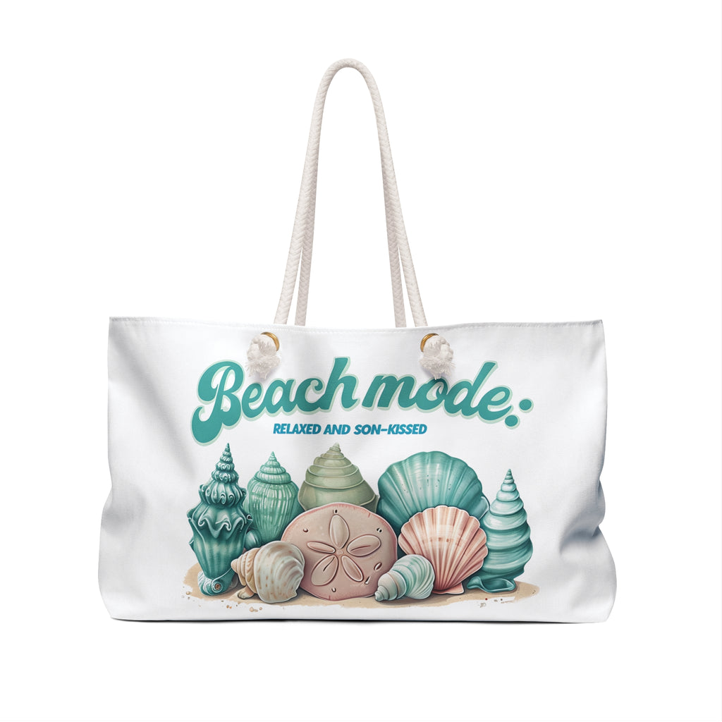 Beach Mode Weekender Bag | Faith-Based Travel Tote | Spacious & Durable Coastal Bag