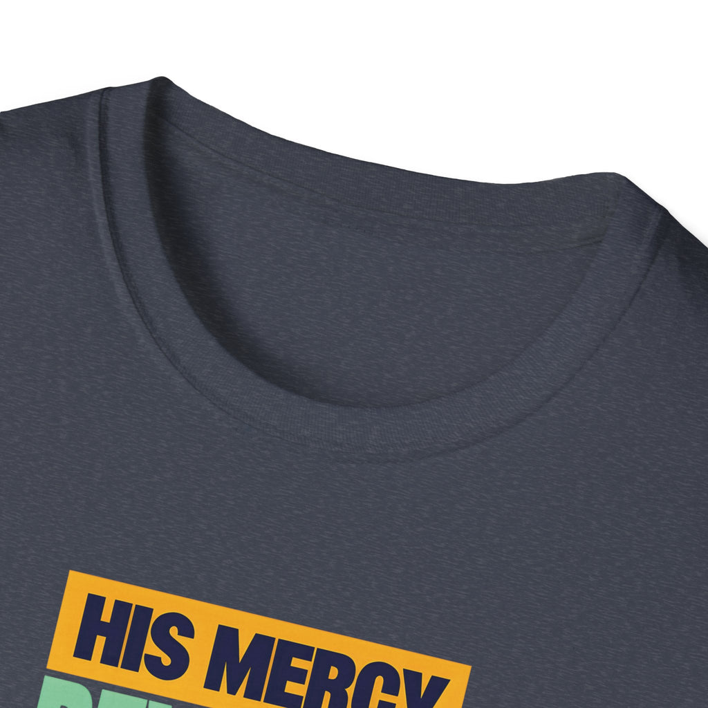 His Mercy Rewrote My Story Christian Gildan T-Shirt Unisex Softstyle Religious Tee Gift