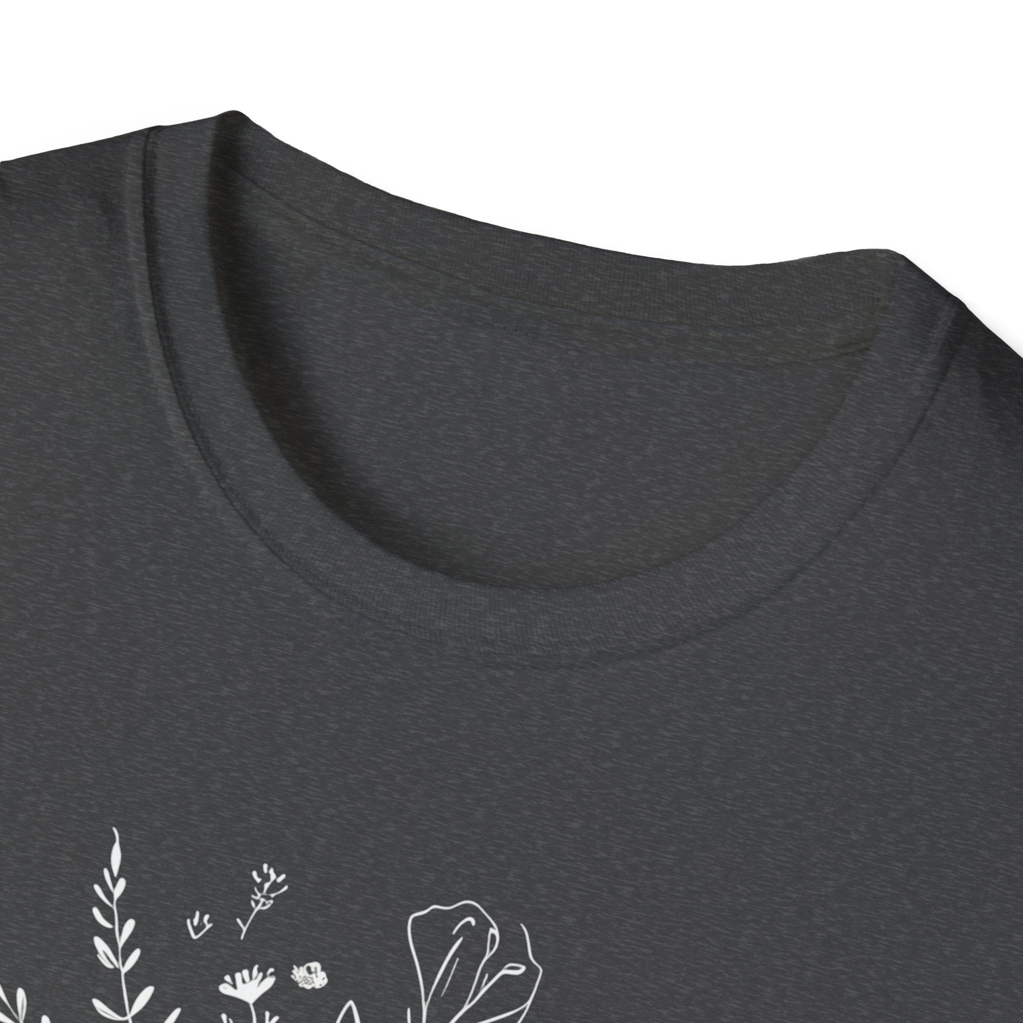 Created with Purpose Carried By Grace Christian Floral Gildan T-Shirt Women’s Faith Shirt Minimalist Design Soft Cotton Tee