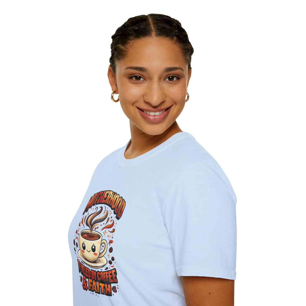 Motherhood Fueled By Coffee & Faith Gildan tshirt | Christian Mom Shirt and gift