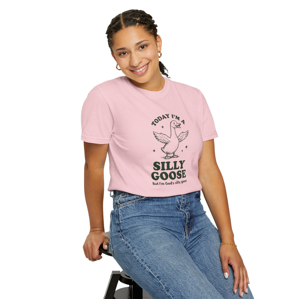 God’s Silly Goose without the tie | Unisex Garment Dyed Comfort Colors | Christian Graphic T-shirt | S-4XL