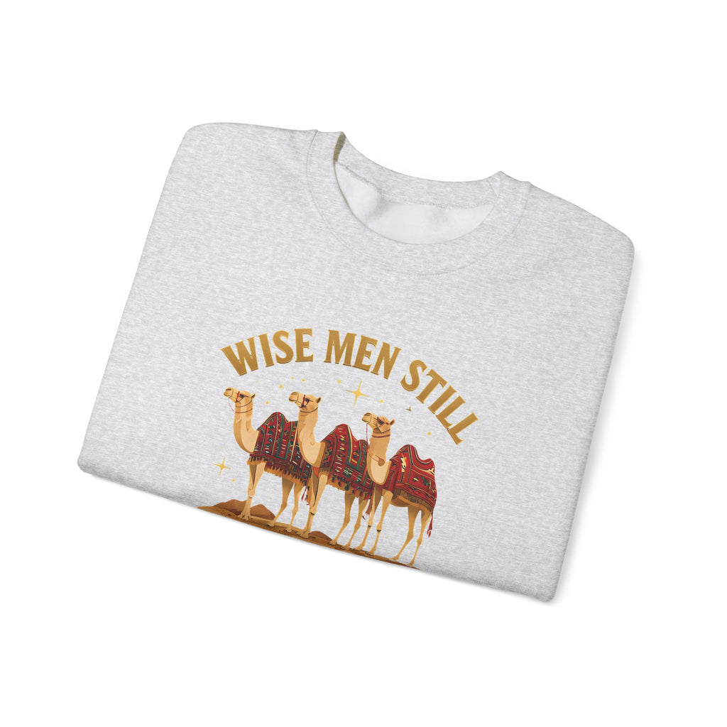 Wise Men Still Seek Him Gildan Unisex Crewneck Sweatshirt | Gift for Men | Religious Holiday Apparel