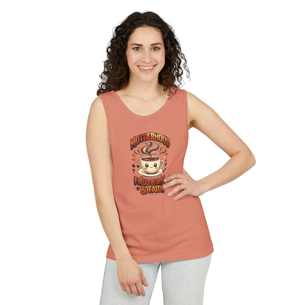 Motherhood Comfort Colors Tank Top | Relaxed Garment-Dyed Cotton Tee | Women’s Gift