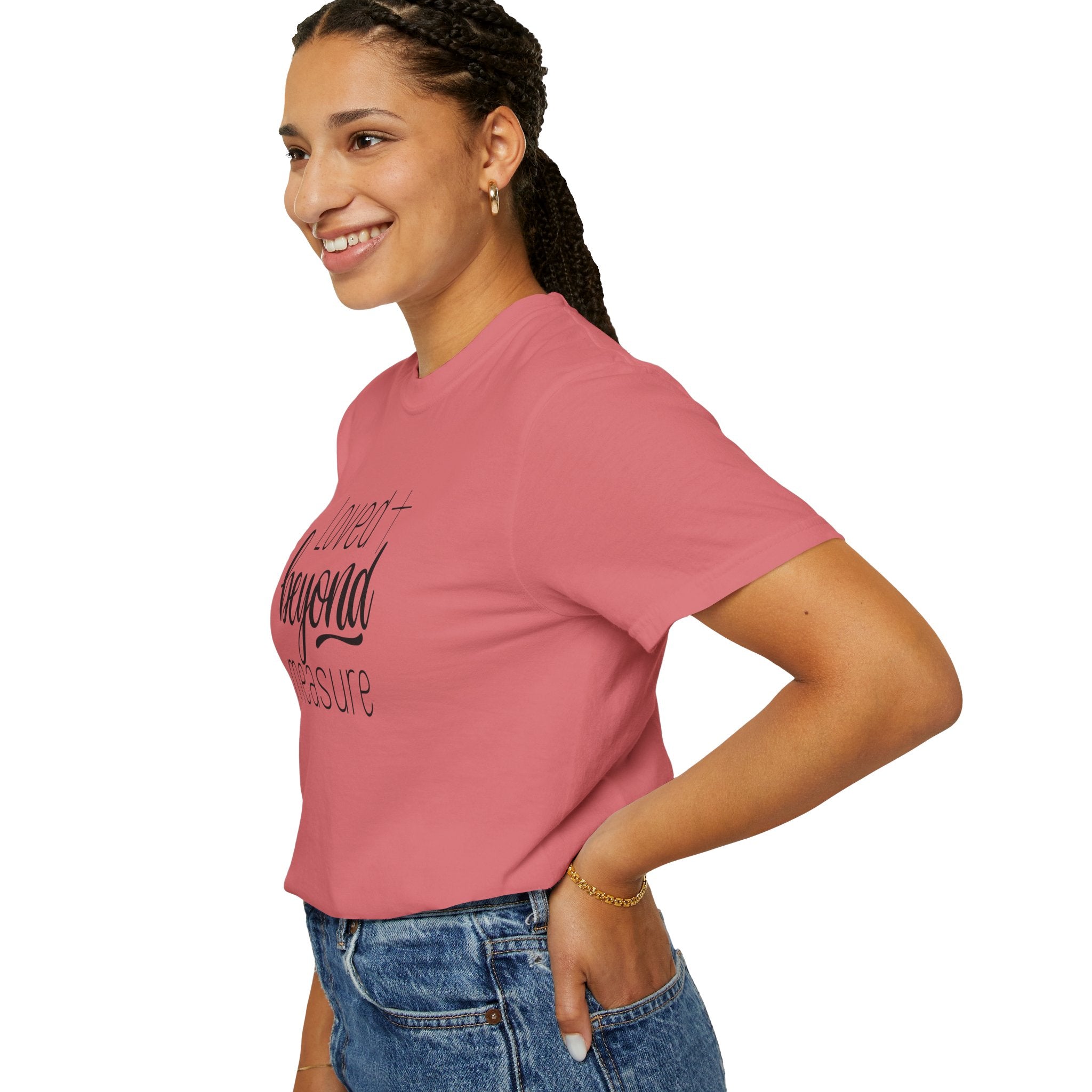 Loved Beyond Measure Unisex Garment-Dyed T-Shirt Soft Cotton Faith Shirt Christian Gift Tee S–4XL