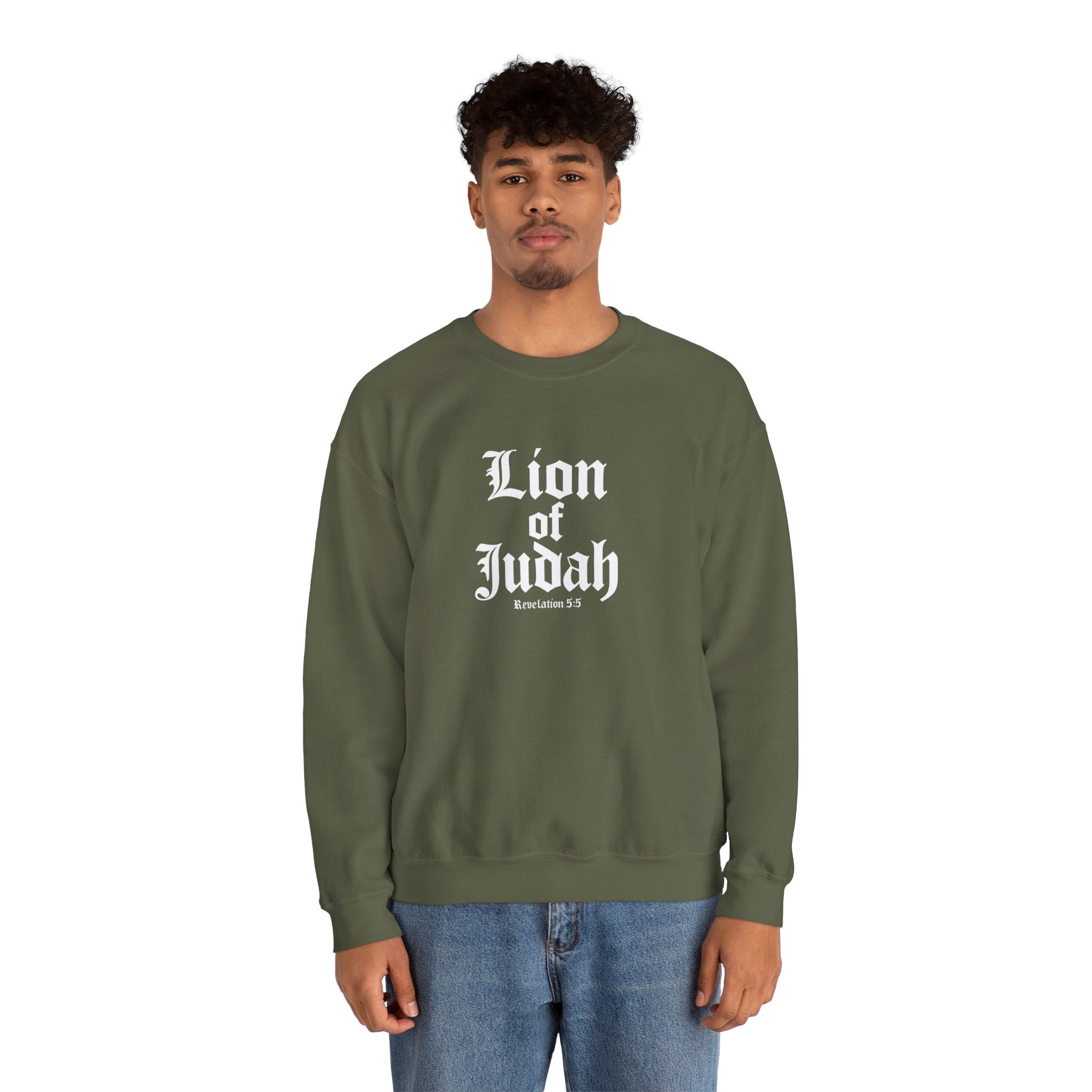 Lion of Judah Christian Gildan Unisex Sweatshirt | Crewneck Pullover | Christian Gift