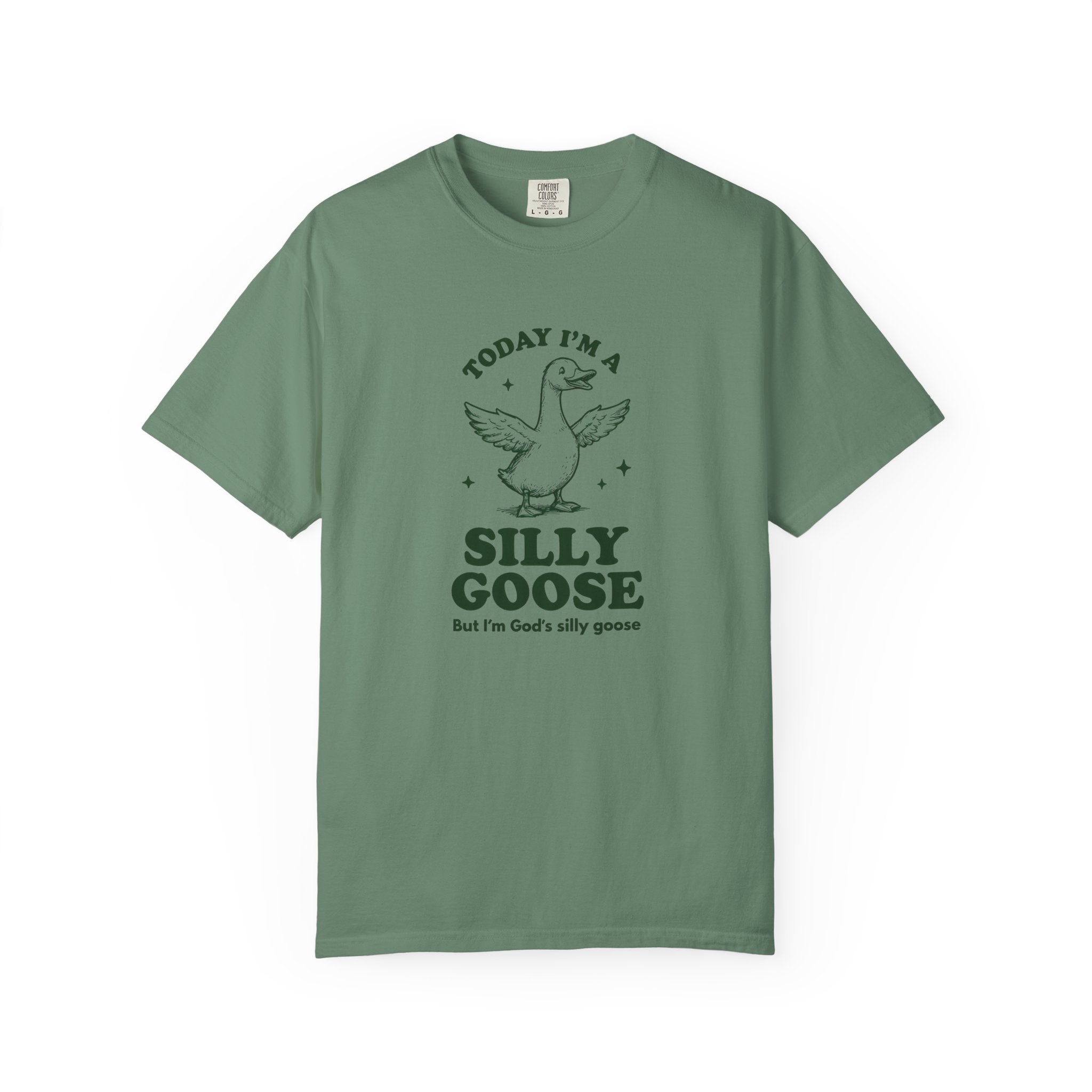 God’s Silly Goose without the tie | Unisex Garment Dyed Comfort Colors | Christian Graphic T-shirt | S-4XL