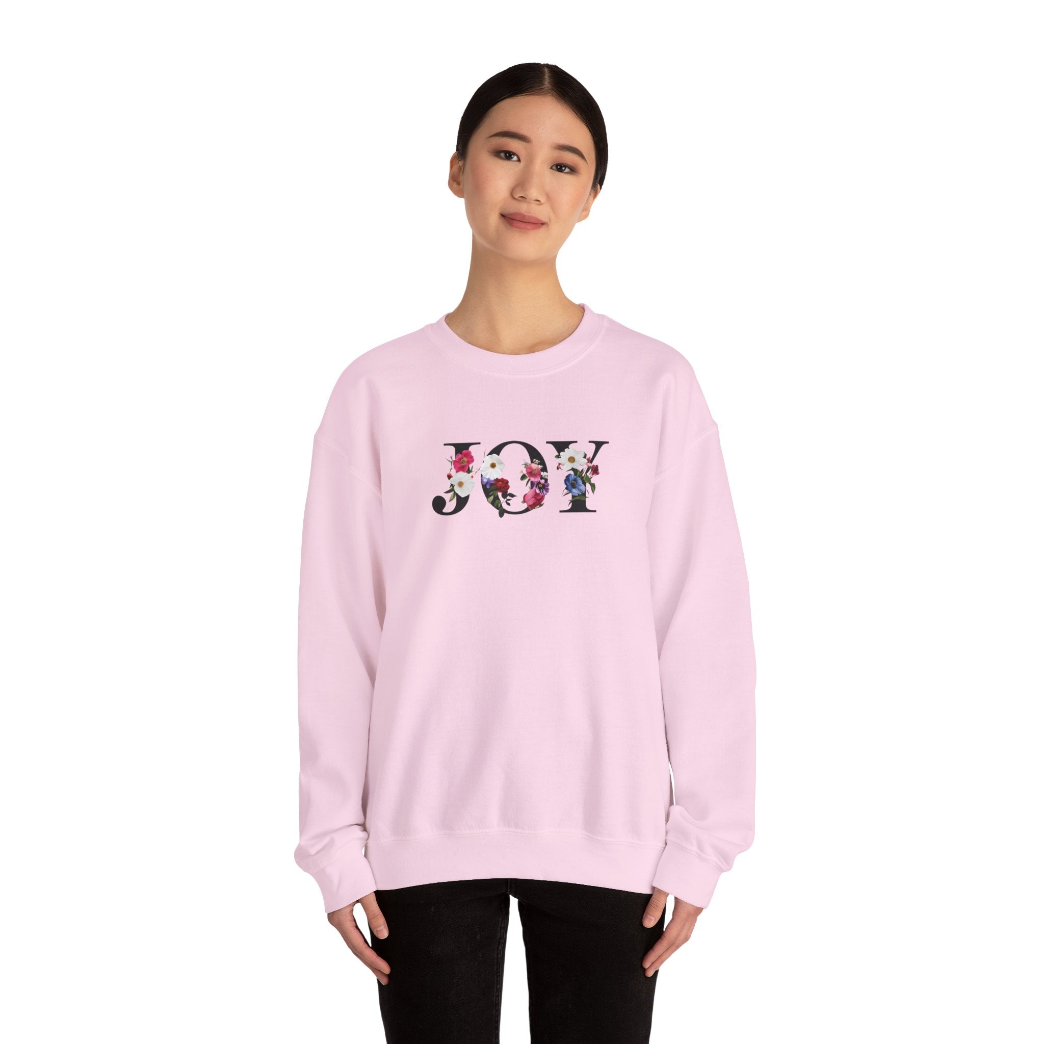 JOY Christian Gildan Unisex Crewneck Sweatshirt | Faith Top | Christian Gift