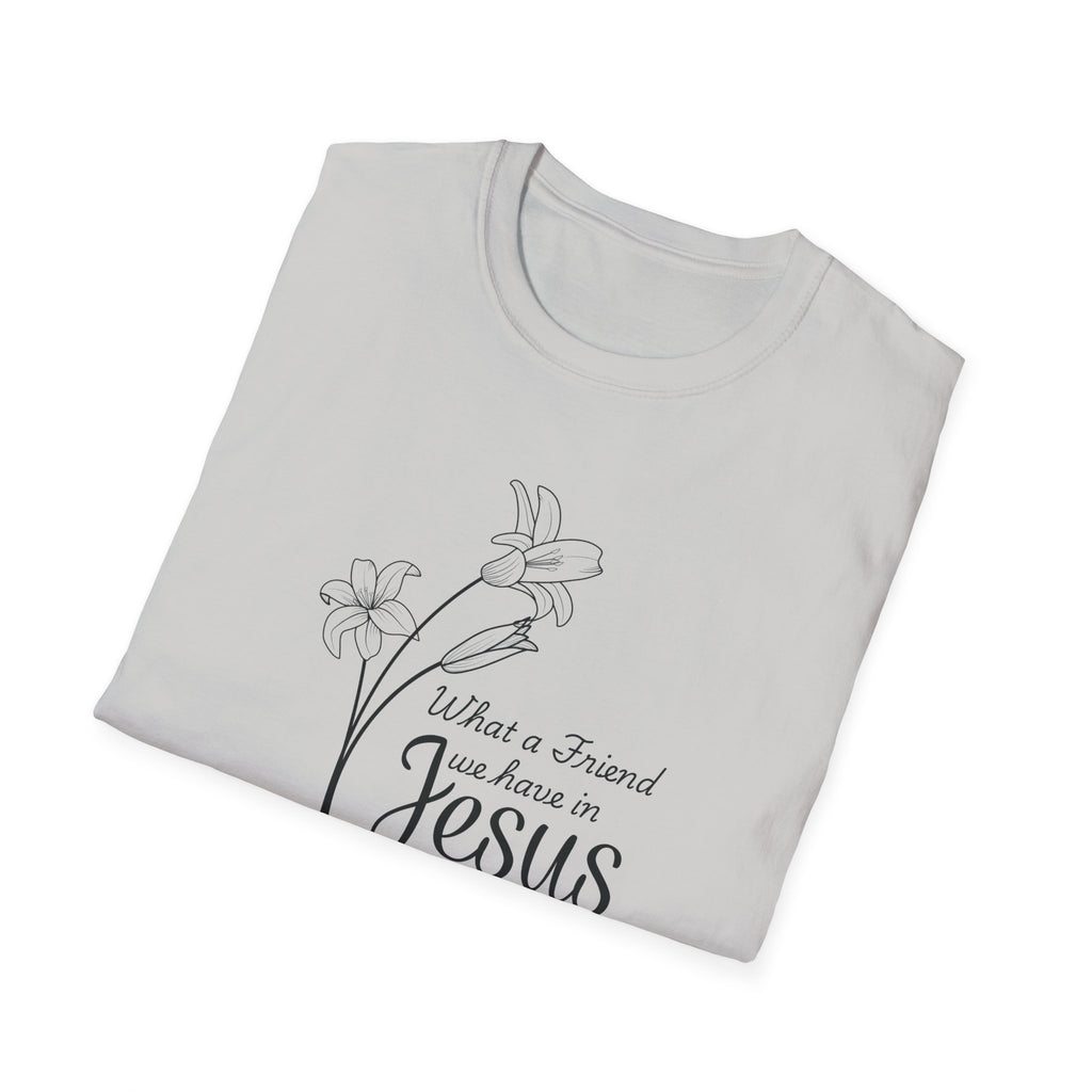 What a Friend We Have in Jesus Gildan Christian T-Shirt |  Faith Graphic Tee | Christian Gifts