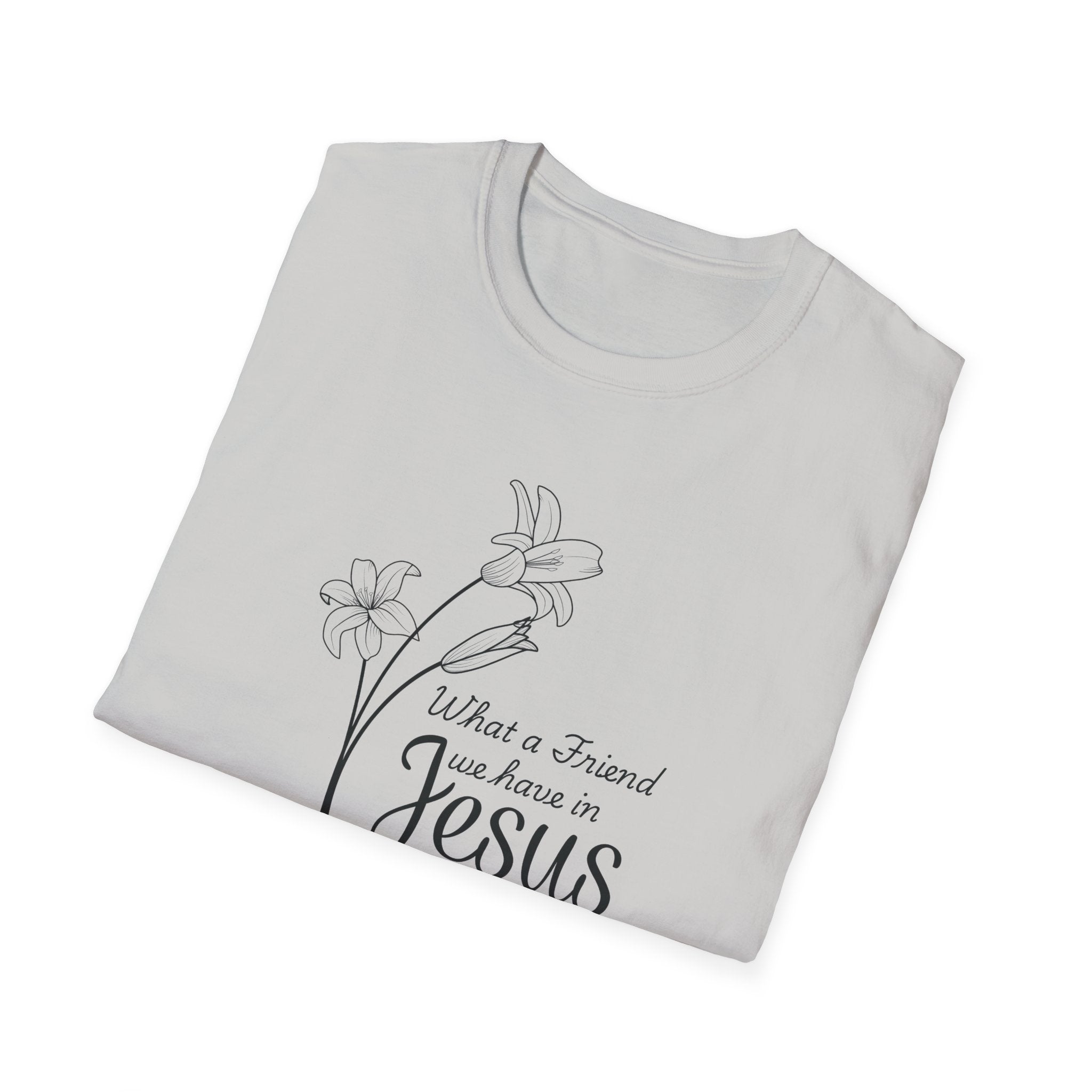 What a Friend We Have in Jesus Gildan Christian T-Shirt |  Faith Graphic Tee | Christian Gifts