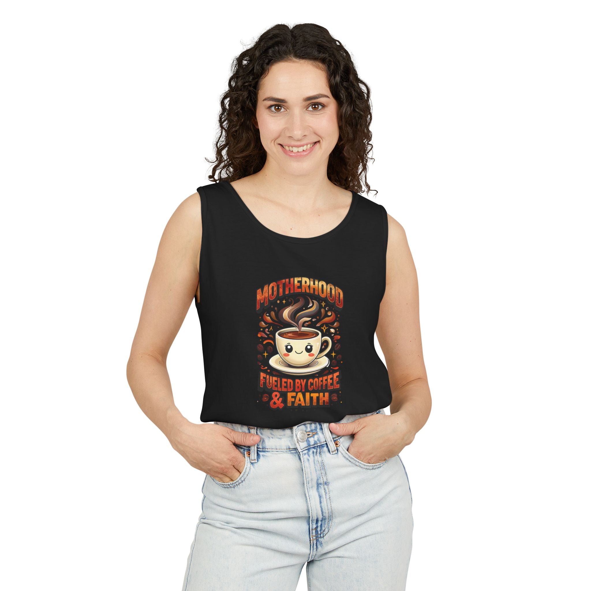 Motherhood Comfort Colors Tank Top | Relaxed Garment-Dyed Cotton Tee | Women’s Gift