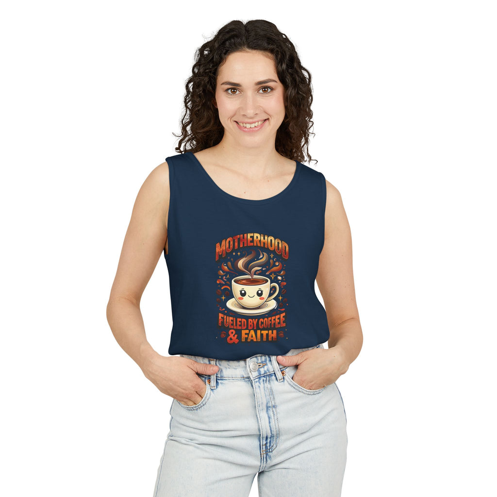 Motherhood Comfort Colors Tank Top | Relaxed Garment-Dyed Cotton Tee | Women’s Gift