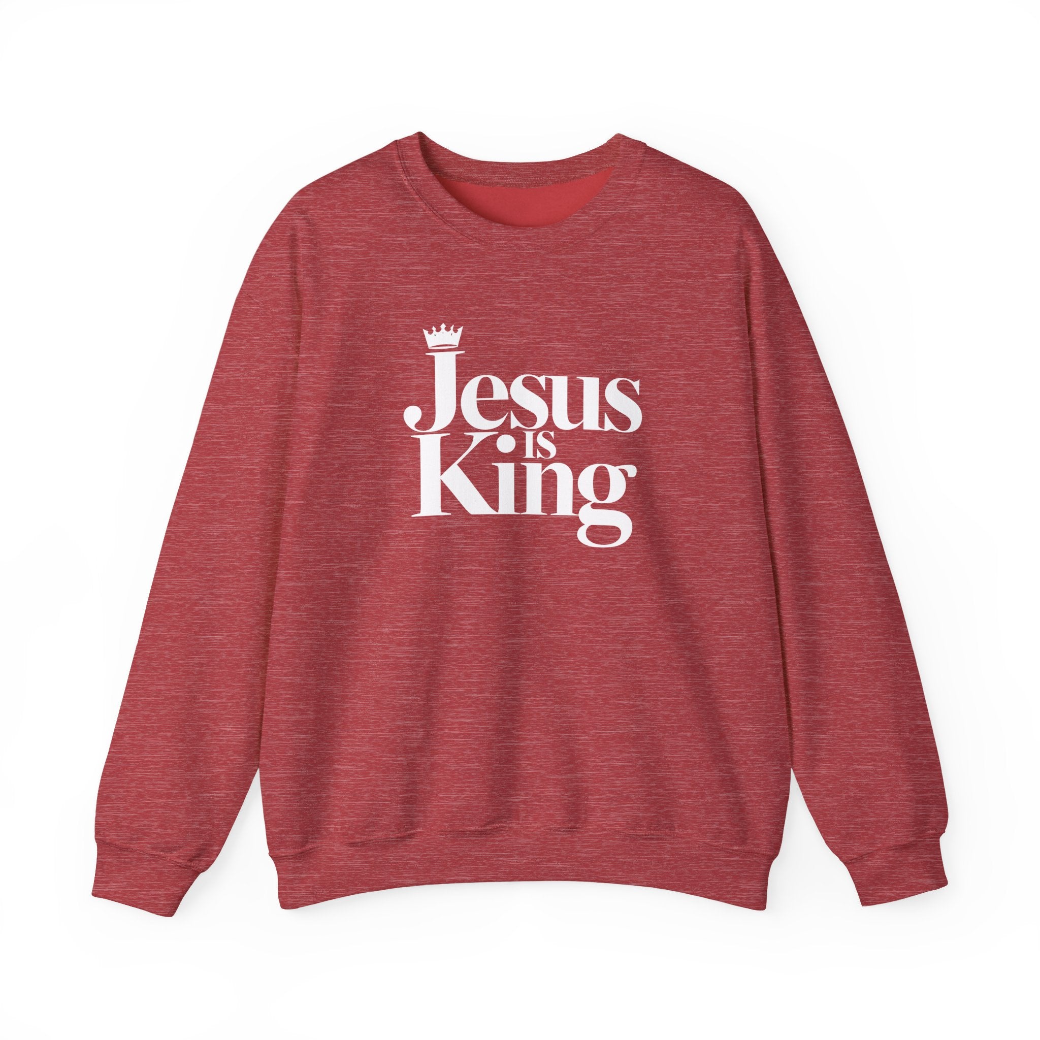 Jesus Is King Sweatshirt — Christian Faith Crewneck