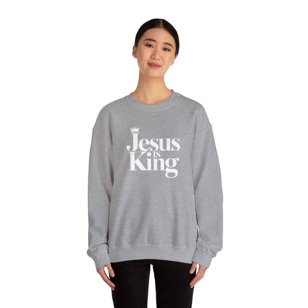 Jesus Is King Sweatshirt — Christian Faith Crewneck