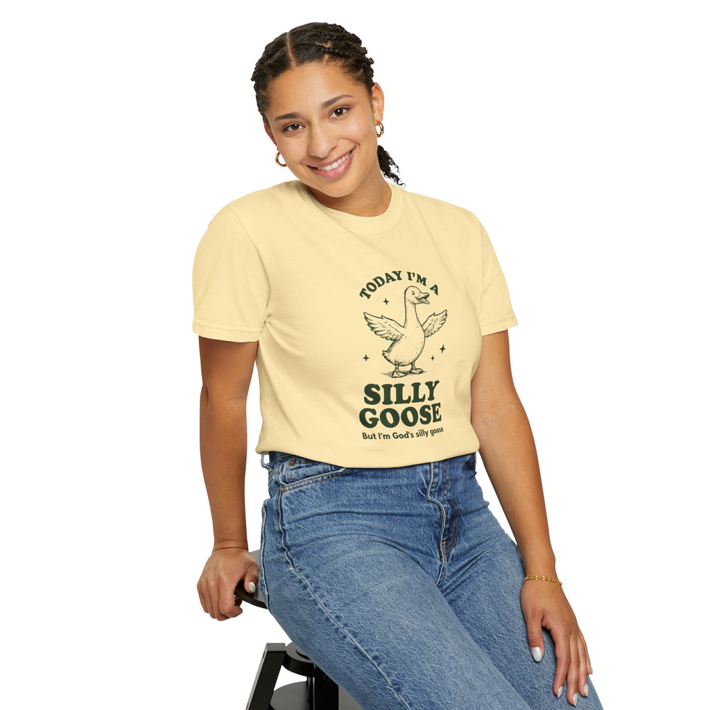 God’s Silly Goose without the tie | Unisex Garment Dyed Comfort Colors | Christian Graphic T-shirt | S-4XL