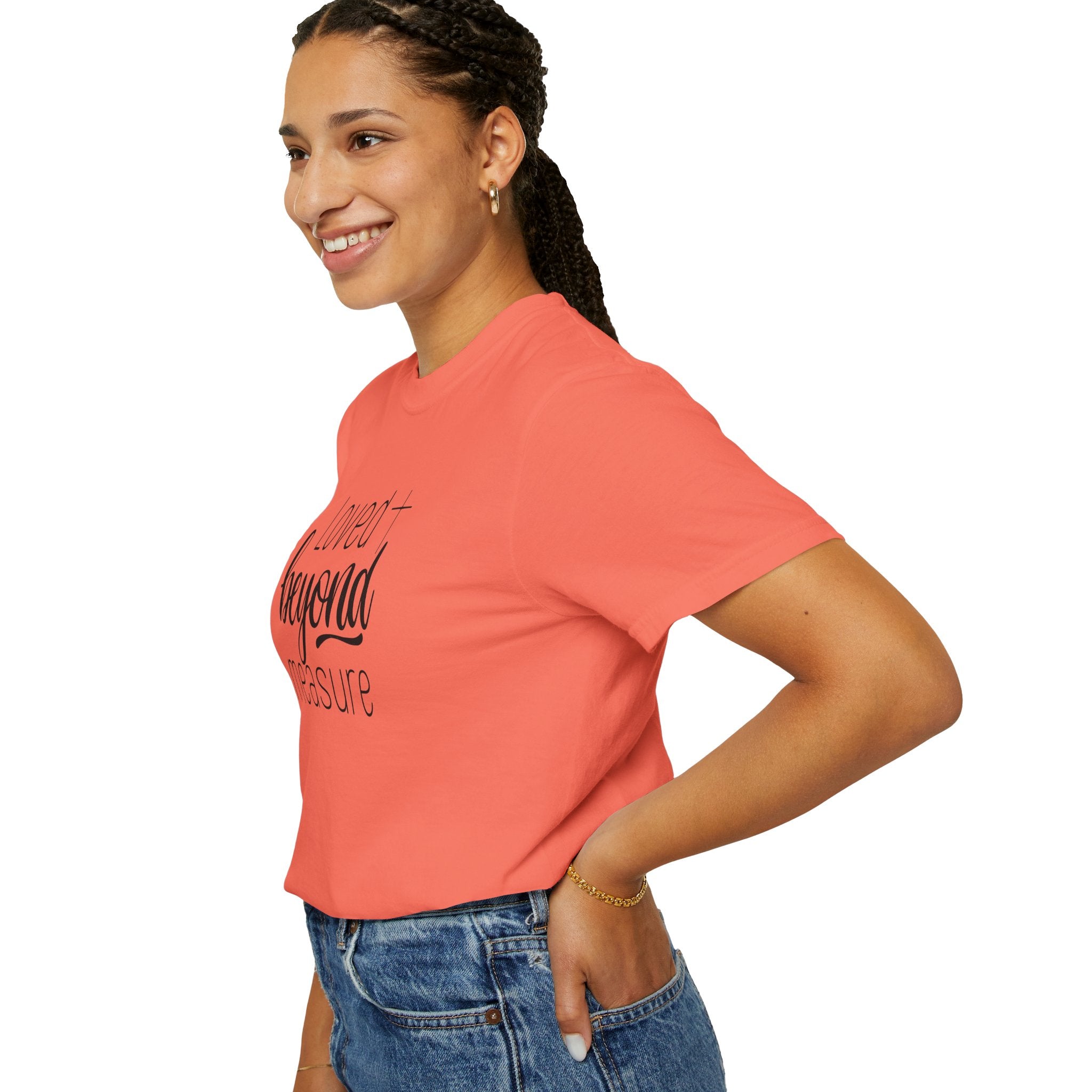 Loved Beyond Measure Unisex Garment-Dyed T-Shirt Soft Cotton Faith Shirt Christian Gift Tee S–4XL