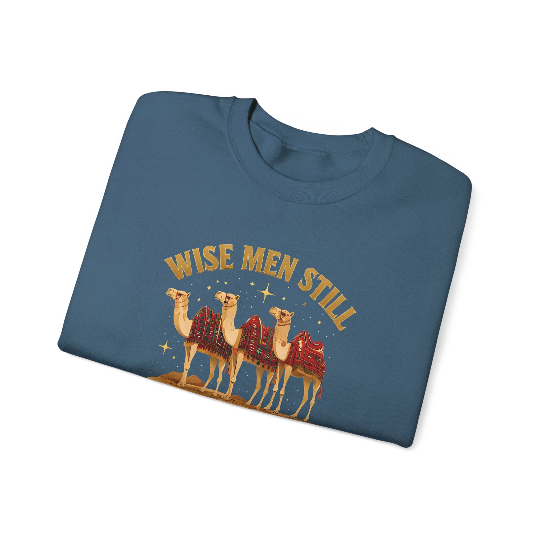 Wise Men Still Seek Him Gildan Unisex Crewneck Sweatshirt | Gift for Men | Religious Holiday Apparel
