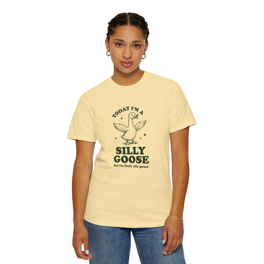 God’s Silly Goose without the tie | Unisex Garment Dyed Comfort Colors | Christian Graphic T-shirt | S-4XL