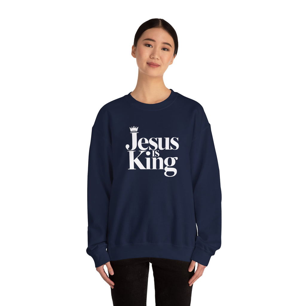Jesus Is King Sweatshirt — Christian Faith Crewneck