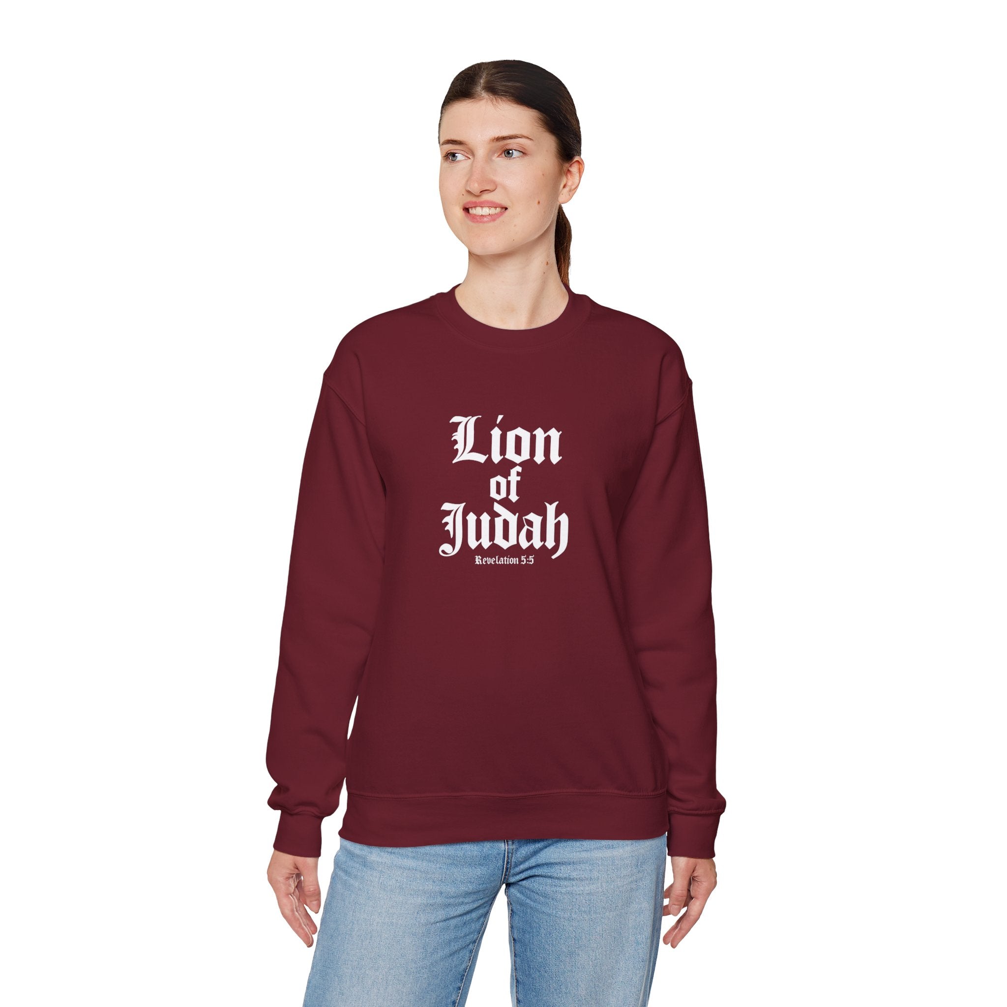 Lion of Judah Christian Gildan Unisex Sweatshirt | Crewneck Pullover | Christian Gift