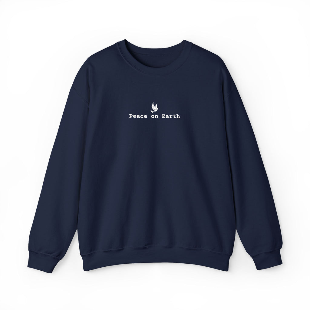 Peace on Earth Embroidered Gildan Christian Crewneck Unisex Sweatshirt | Christian gift | Christmas sweatshirt & gift