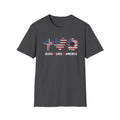 Jesus Love America Shirt | Patriotic Christian T-Shirt | Faith Based 4th of July Outfit