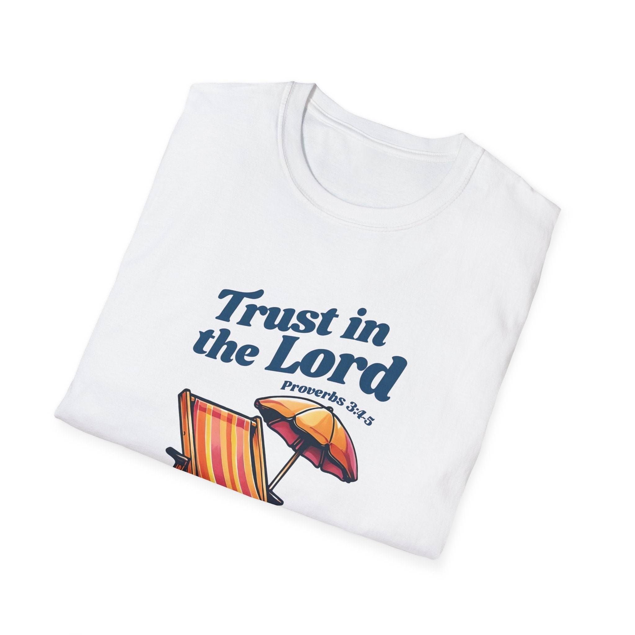 Trust in the Lord Gildan Christian T-Shirt | Beach Graphic Tee | Jesus Shirt | Faith Apparel