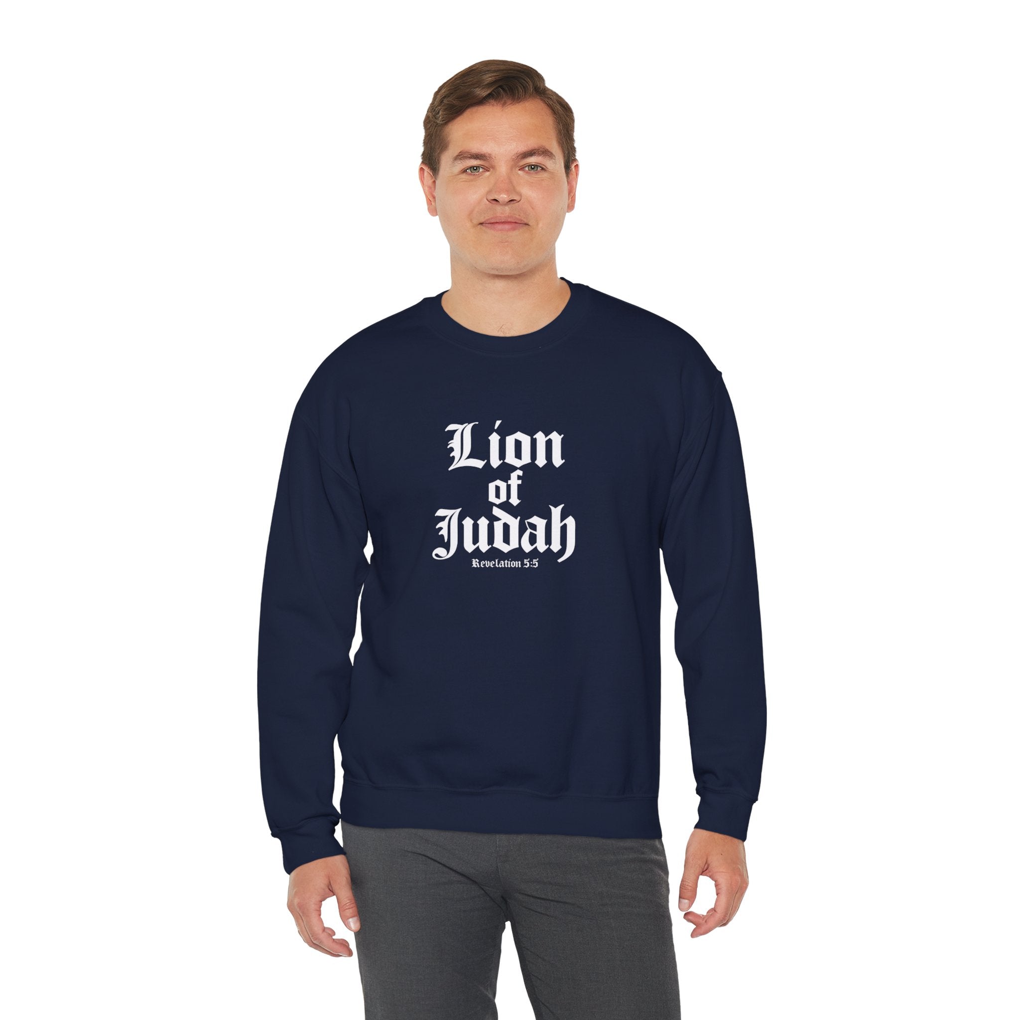 Lion of Judah Christian Gildan Unisex Sweatshirt | Crewneck Pullover | Christian Gift