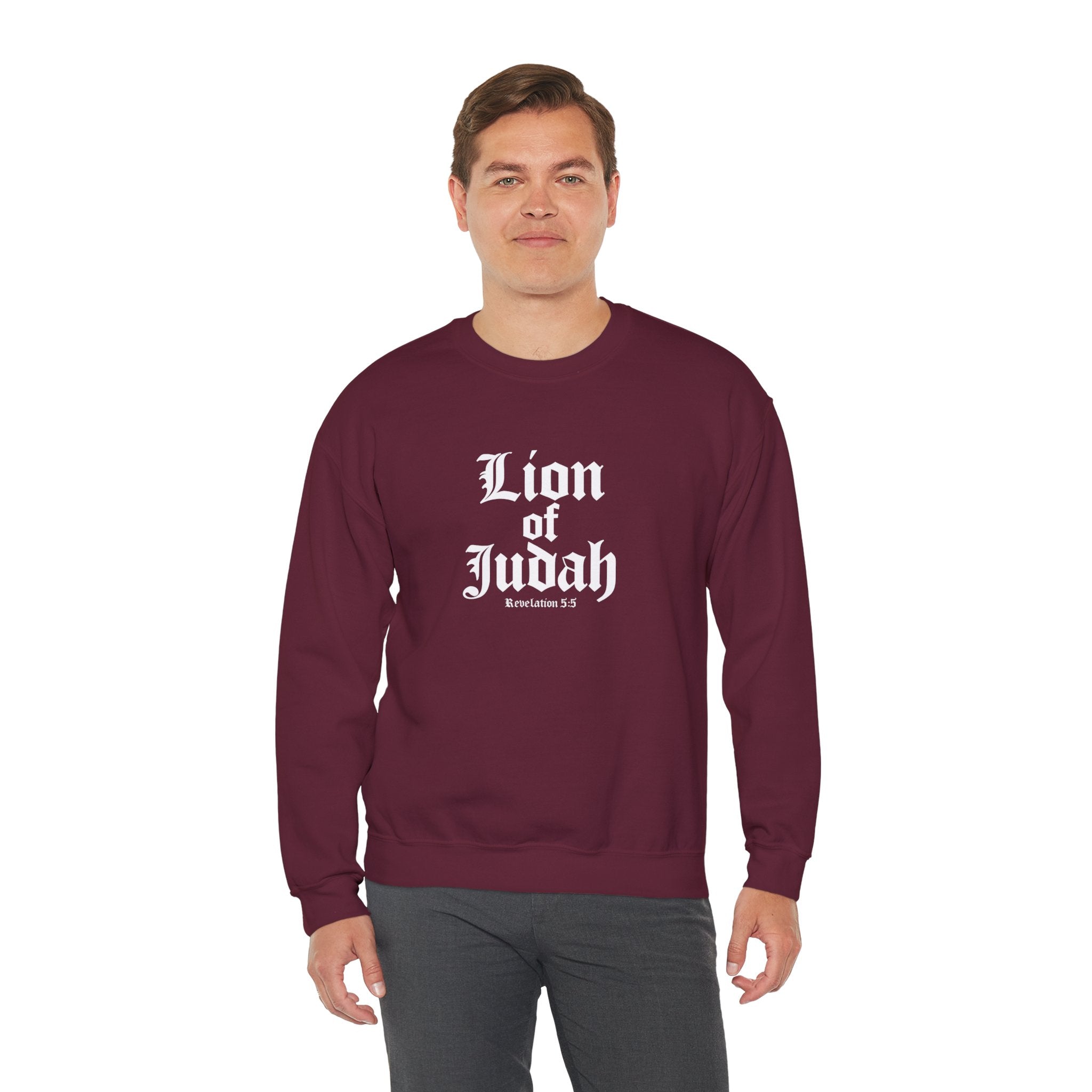 Lion of Judah Christian Gildan Unisex Sweatshirt | Crewneck Pullover | Christian Gift