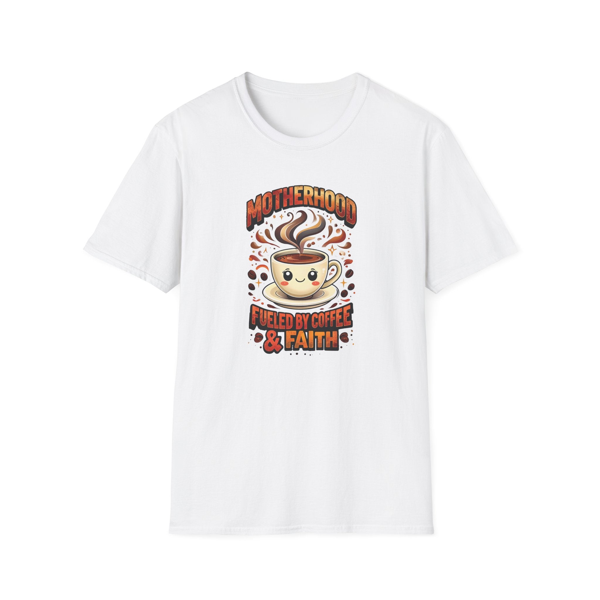 Motherhood Fueled By Coffee & Faith Gildan tshirt | Christian Mom Shirt and gift