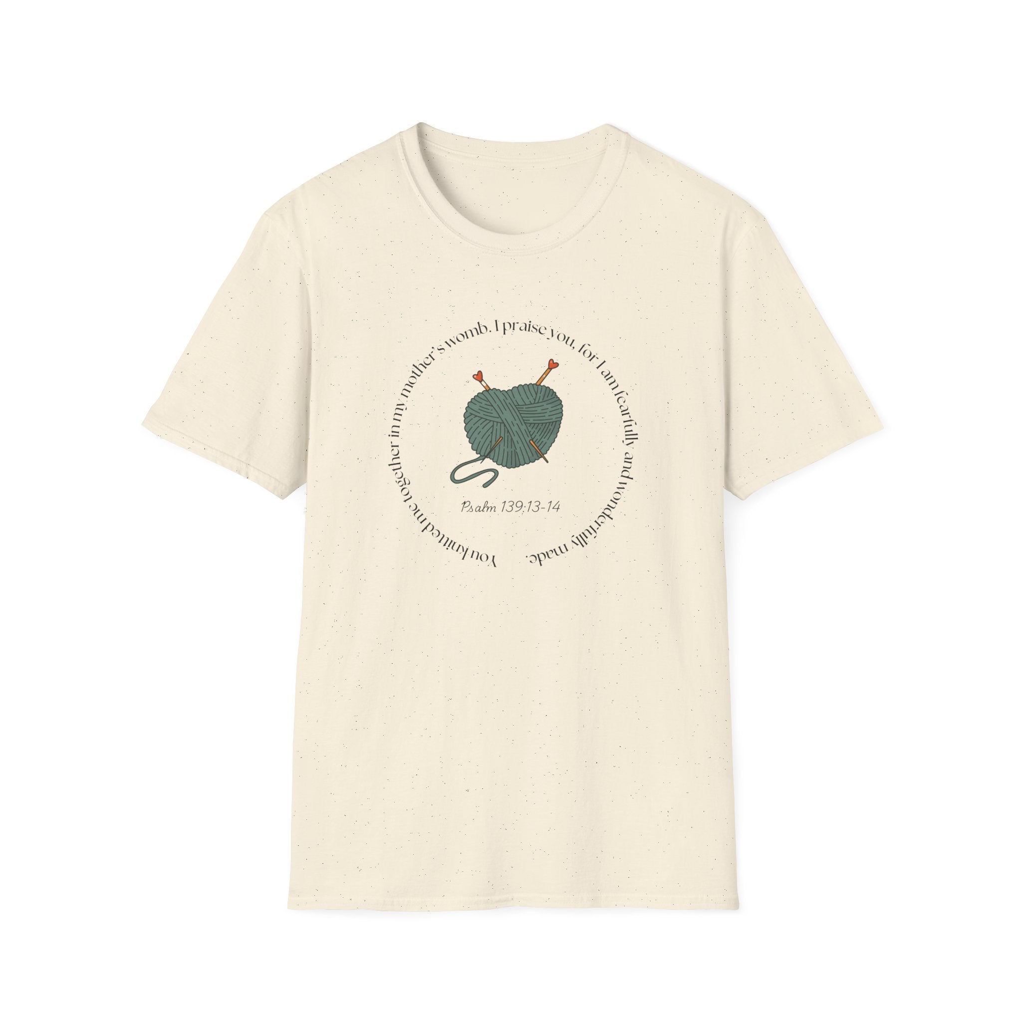 Psalm 139:13-14 Gildan Unisex Christian T-Shirt | Fearfully Wonderfully Made Tee | Christian Gift